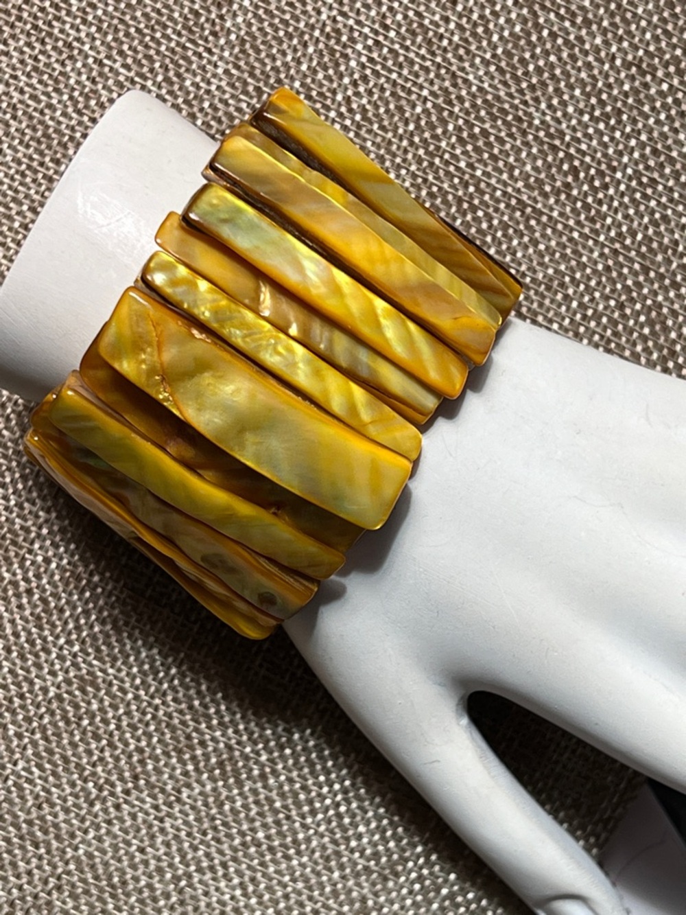 Yellow Shell-Style Stretch Bracelet - Women Jewelry Bracelets